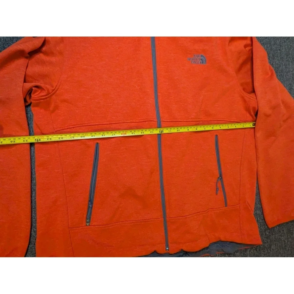 The North Face Jacket Men's XL‎ Orange Fleece Lined Full Zip Bionic Outdoor Coat